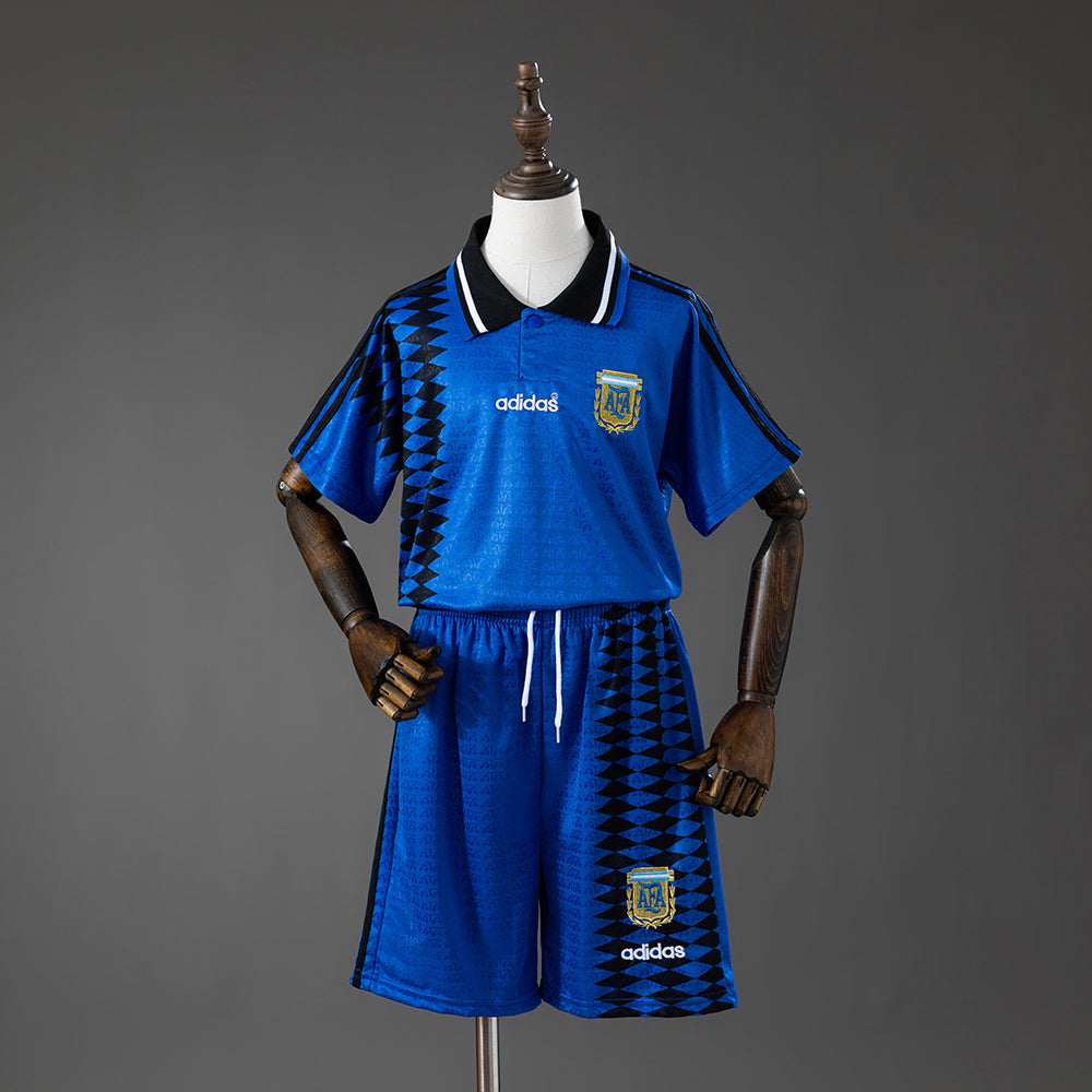 Camiseta retro de visitante de Argentina 1994 para niños