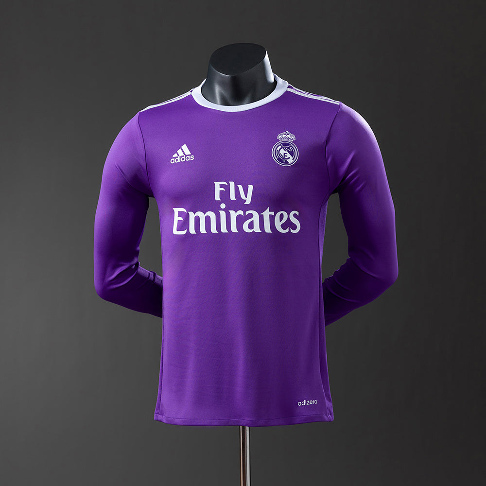 Camiseta retro de manga larga del Real Madrid 16/17, versión jugado