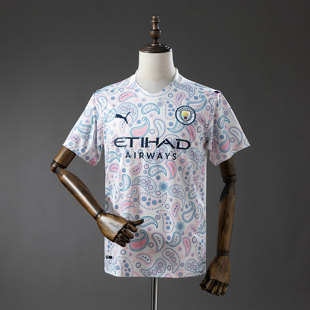 Camiseta retro de visitante del Manchester City 20/21