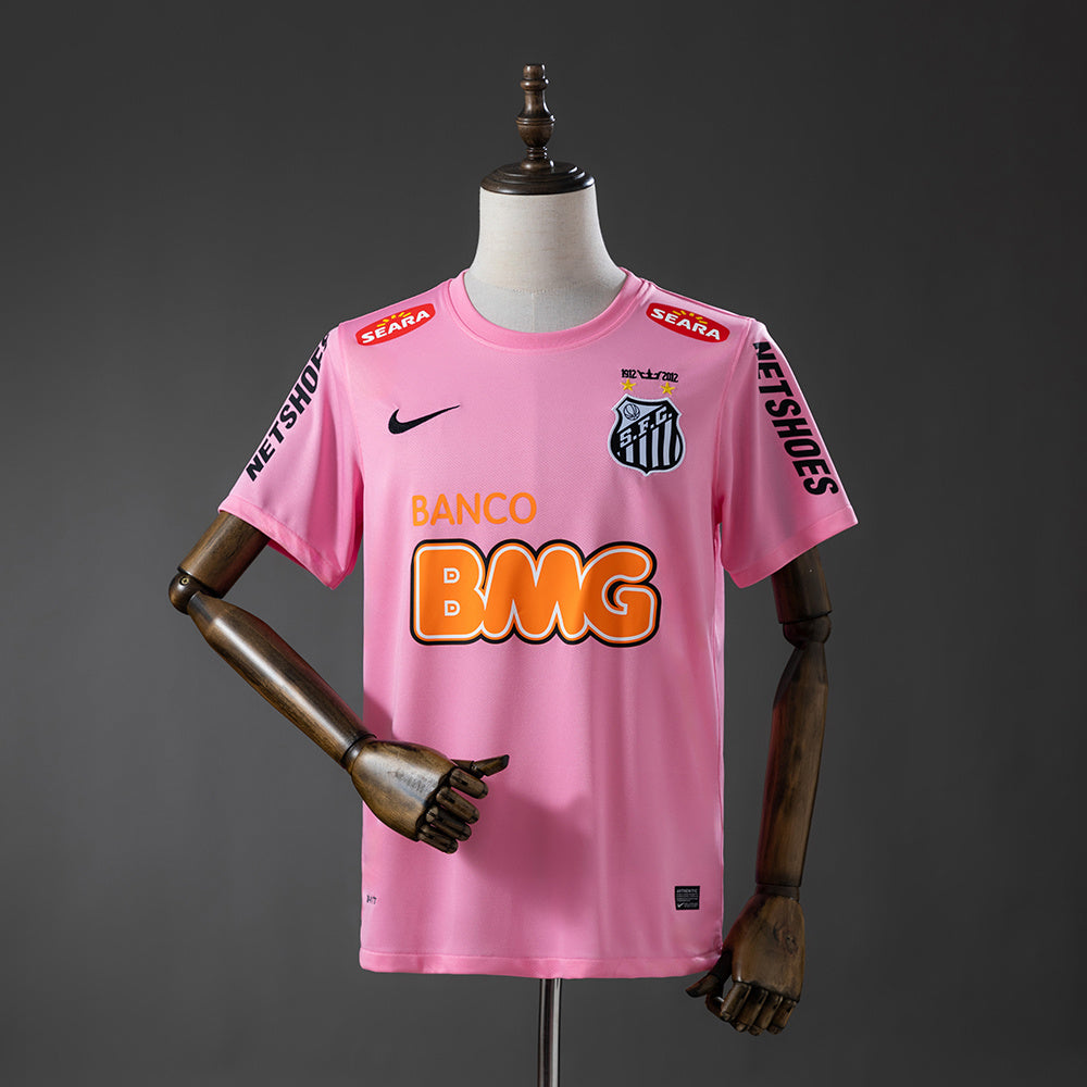Camiseta retro rosa del Santos 12/13