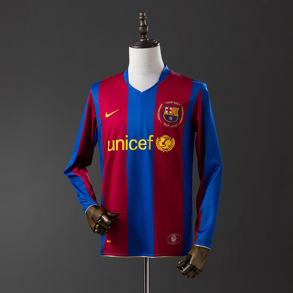 Camiseta retro de manga larga del Barcelona 07/08
