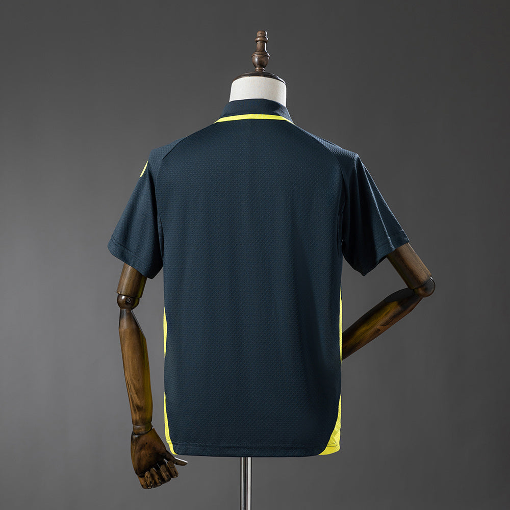 Polo Real Madrid 25/26 - Gris oscuro y amarillo