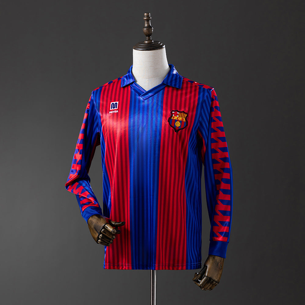 Camiseta retro de manga larga del Barcelona 1992