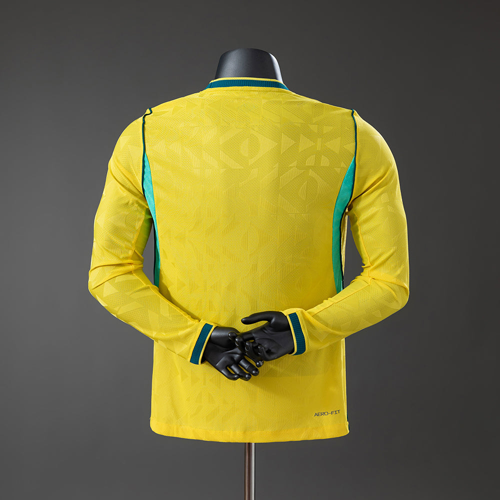 Camiseta de manga larga versión jugador local de Brasil 2026