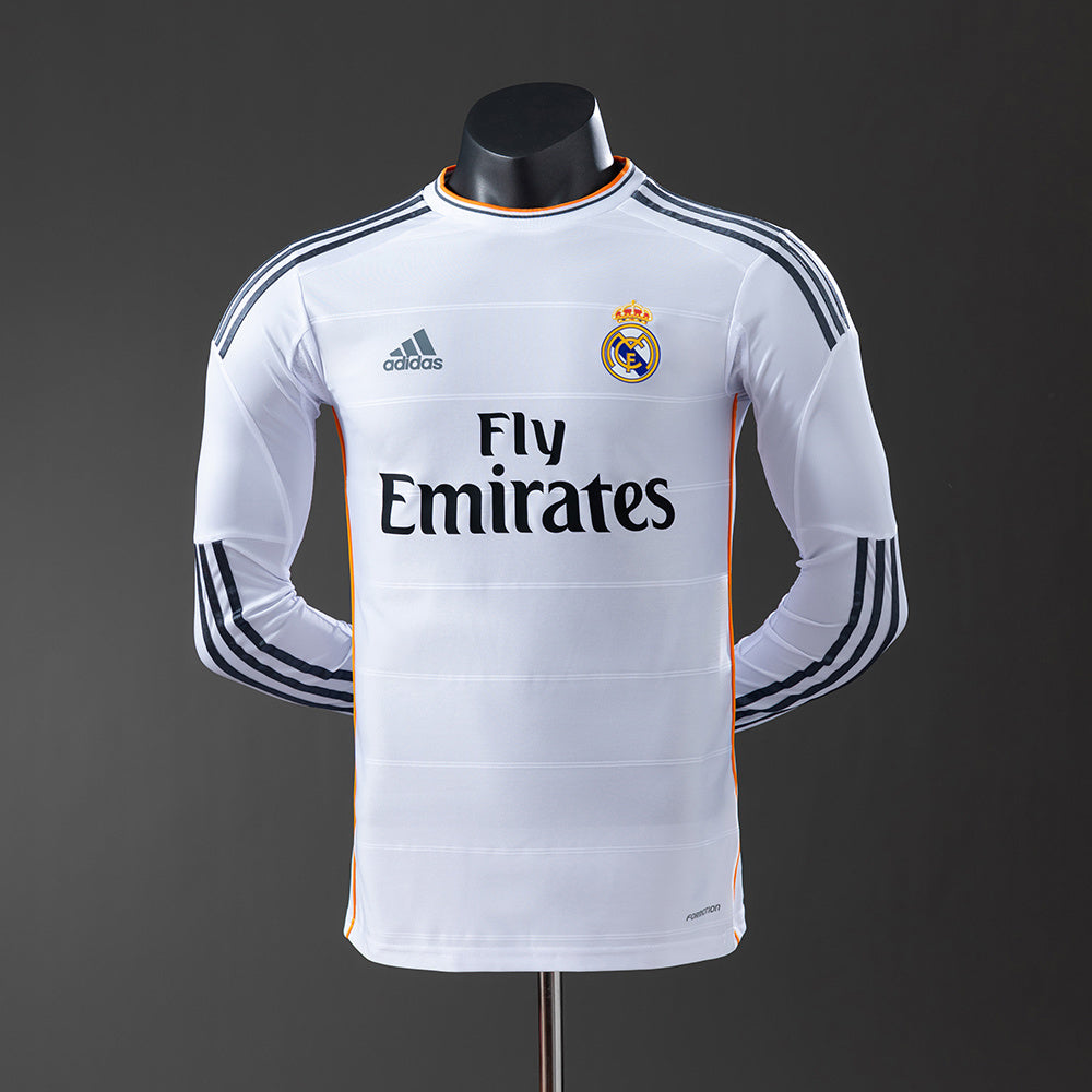 Camiseta retro de manga larga del Real Madrid 13/14, versión jugador