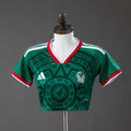 México 2026 Inicio Estilo Top Corto para Mujer