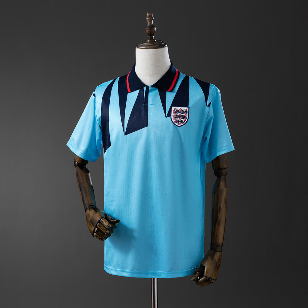 Camiseta retro de Inglaterra de 1992, tercera equipación visitante