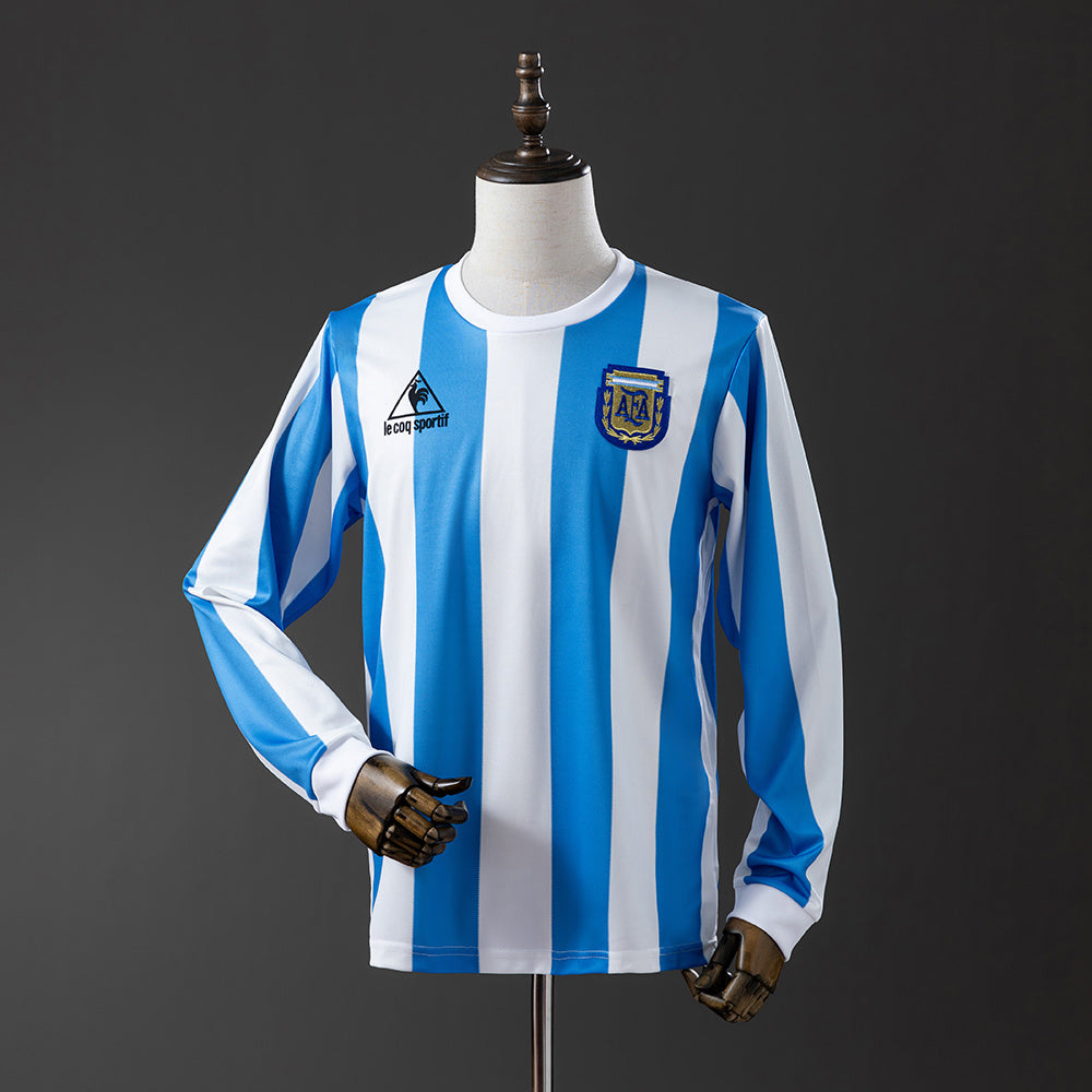 Camiseta retro de manga larga de Argentina 1986