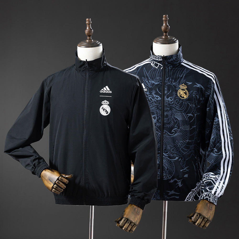 Chaqueta cortavientos reversible del Real Madrid - Black&Black Dragon