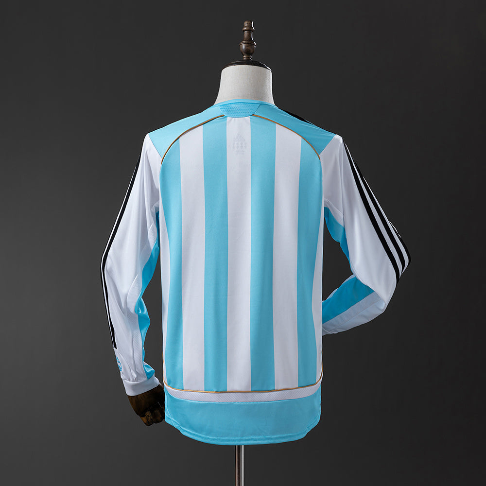 Camiseta retro de manga larga de Argentina 2006