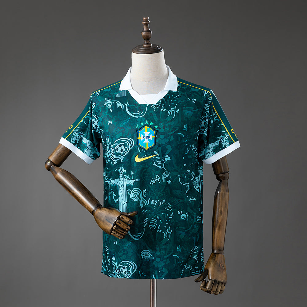 Camiseta retro de manga larga para portero de Brasil 96/97