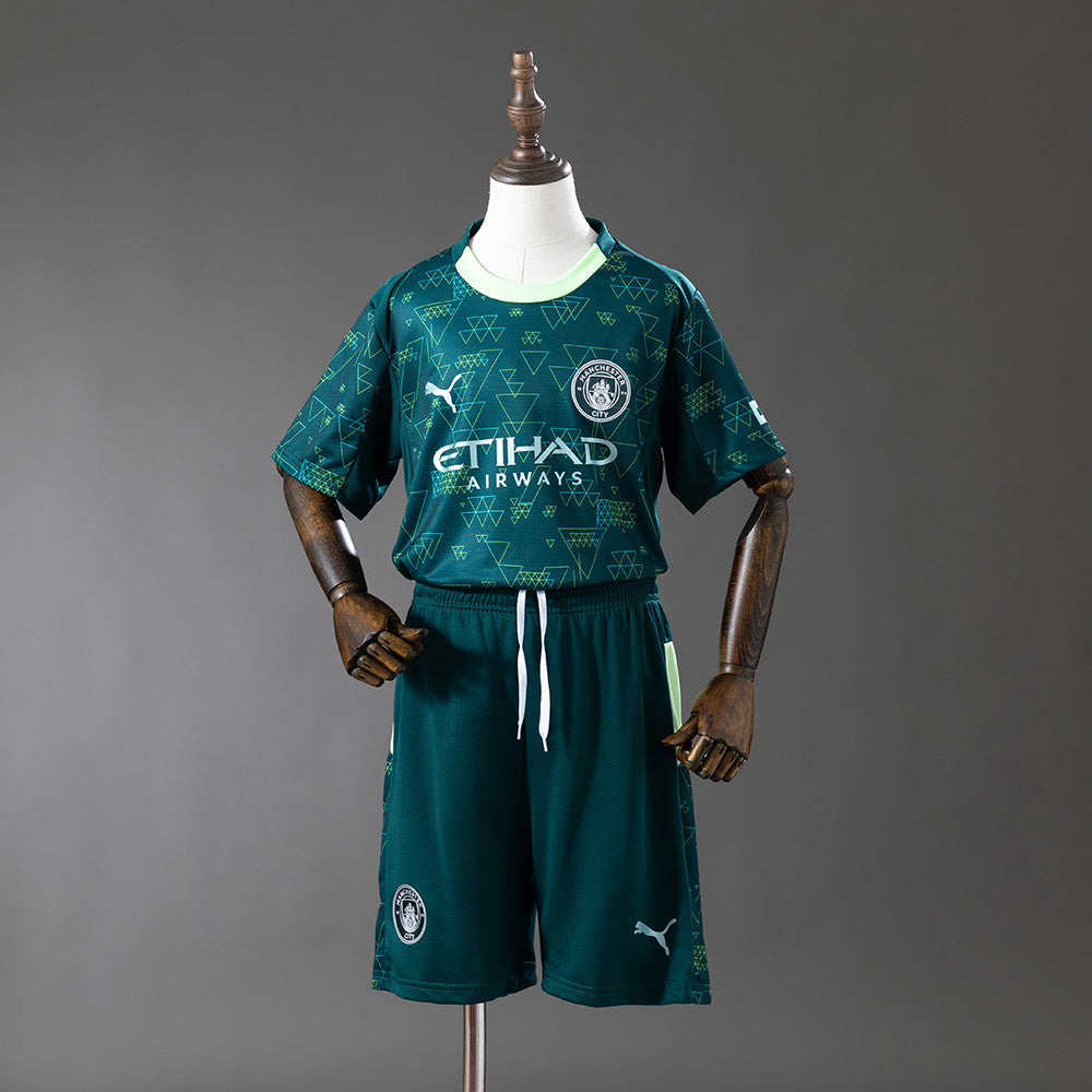 Camiseta infantil del Manchester City, cuarta equipación visitante, temporada 25/26
