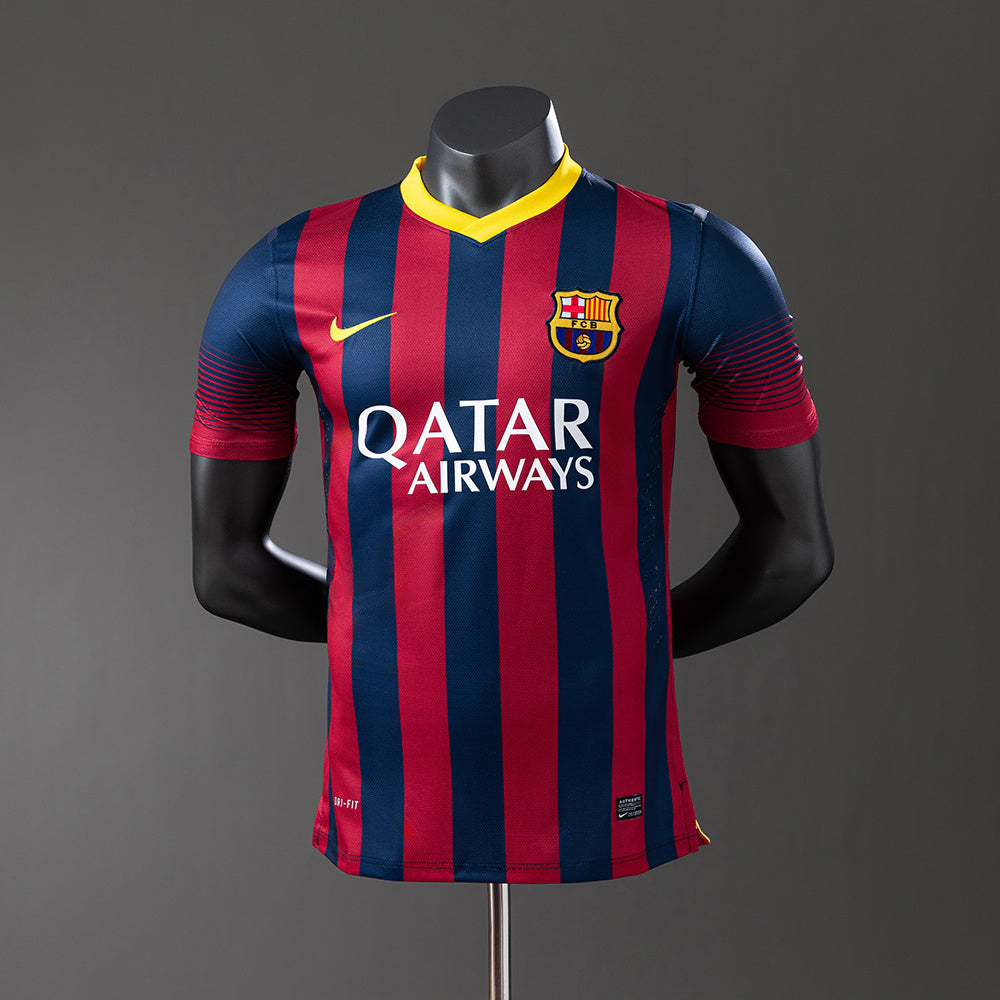 Camiseta retro del Barcelona 13/14, versión jugador local