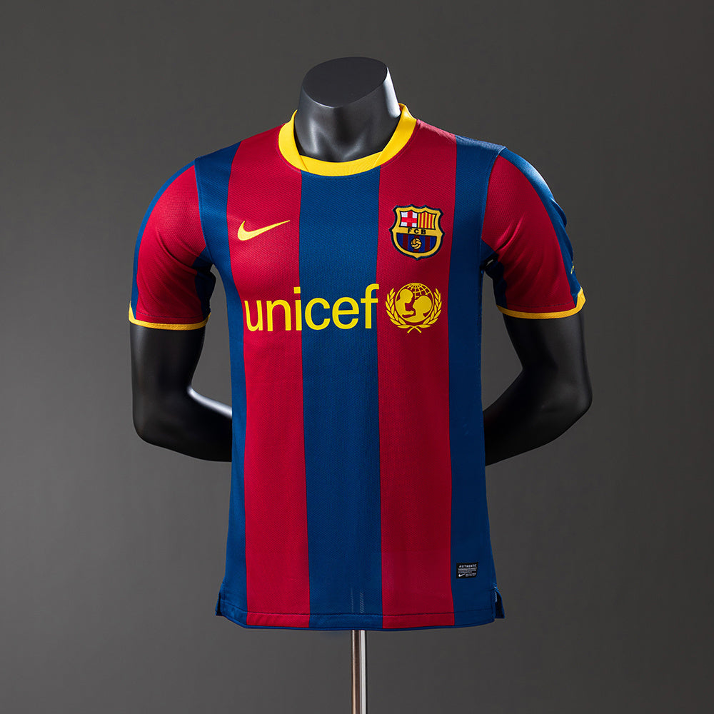 Camiseta retro de manga larga del Barcelona 10/11, versión jugador
