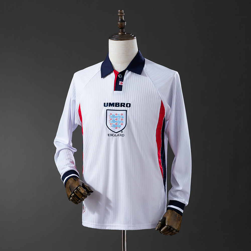 Camiseta retro de manga larga de la selección inglesa de 1998
