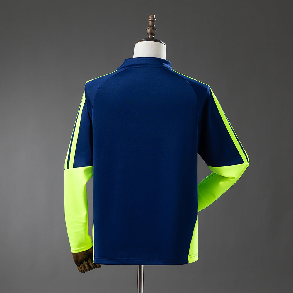Camiseta de entrenamiento Escocia 2026 Azul marino y verde fluorescente