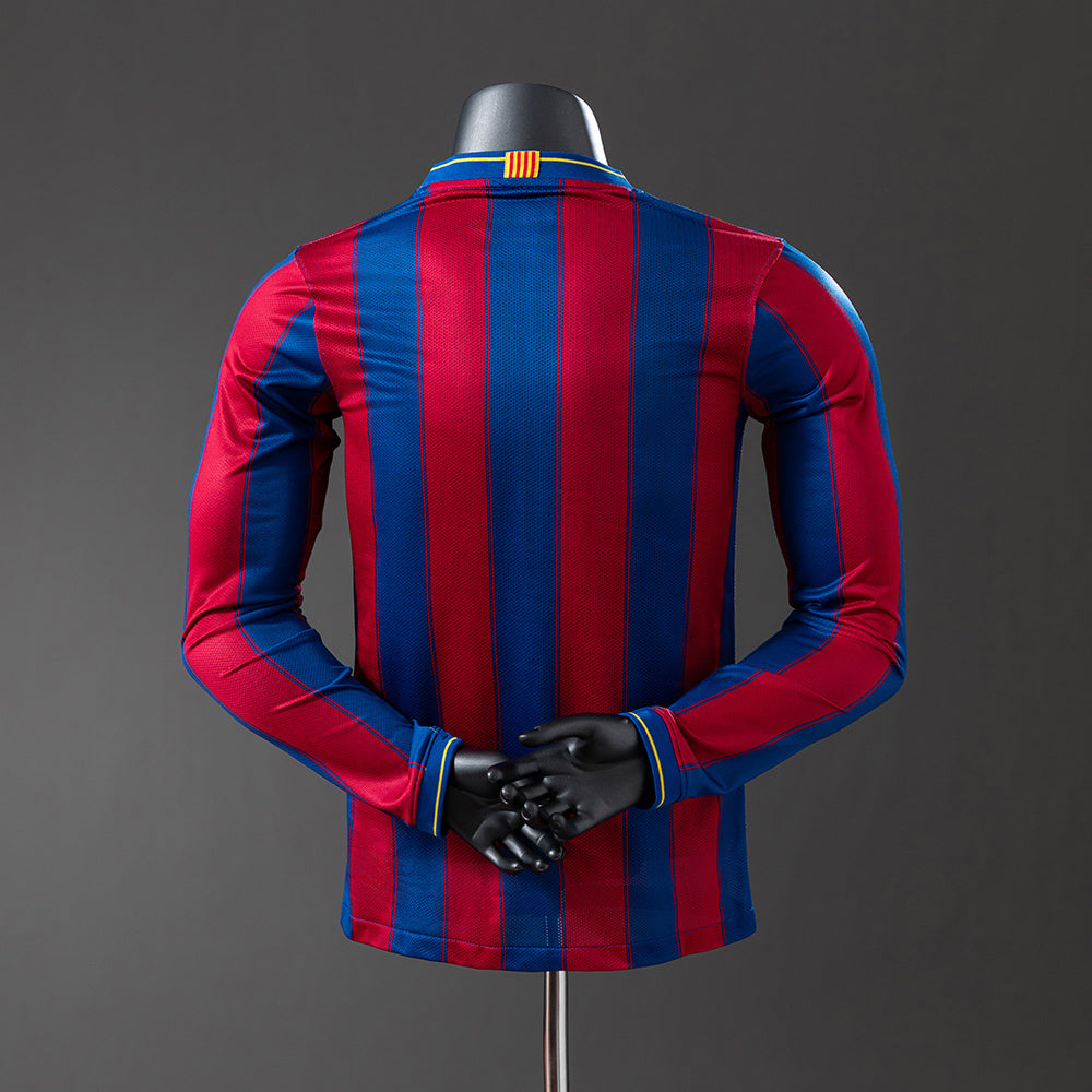 Camiseta retro de manga larga del Barcelona 09/10, versión jugador