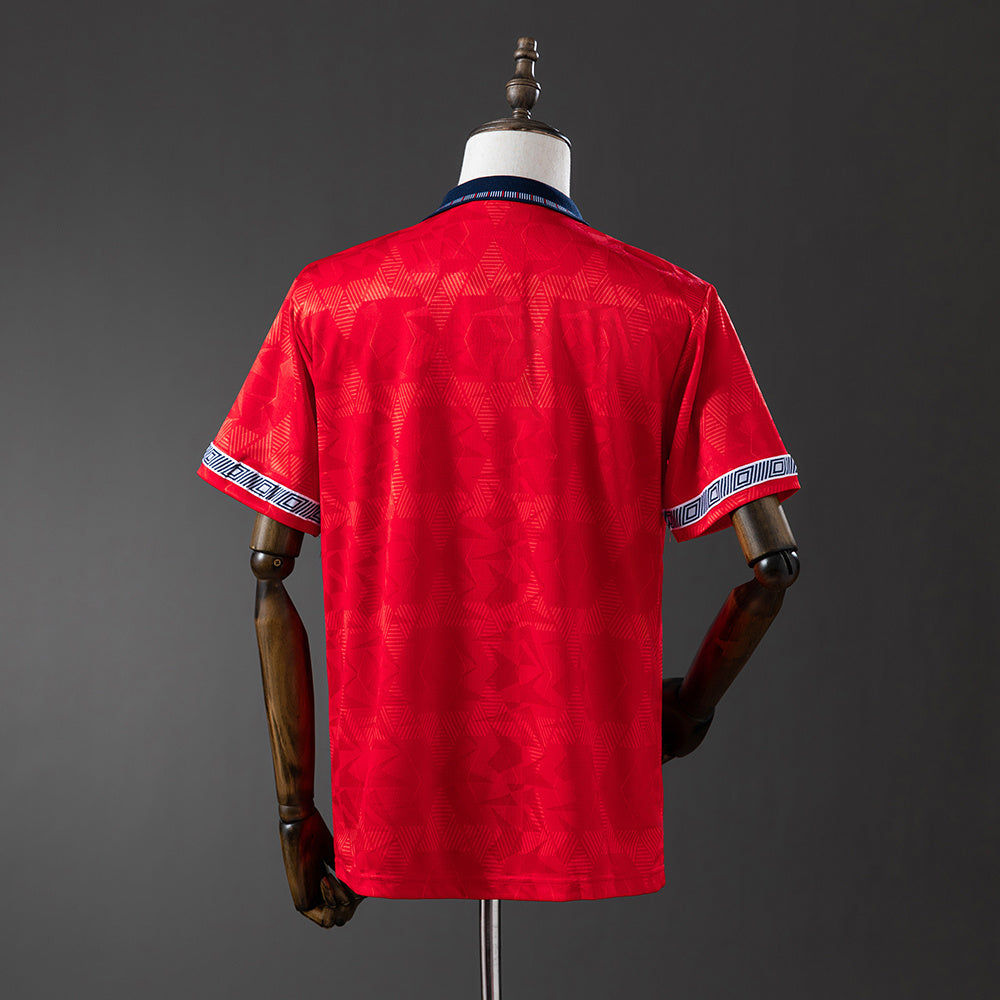 Camiseta retro de visitante de Inglaterra 1990