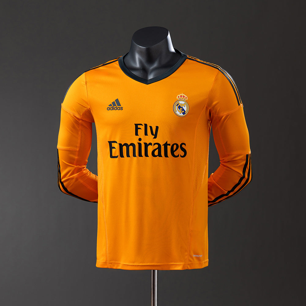 Camiseta retro de manga larga del Real Madrid 13/14, versión jugador