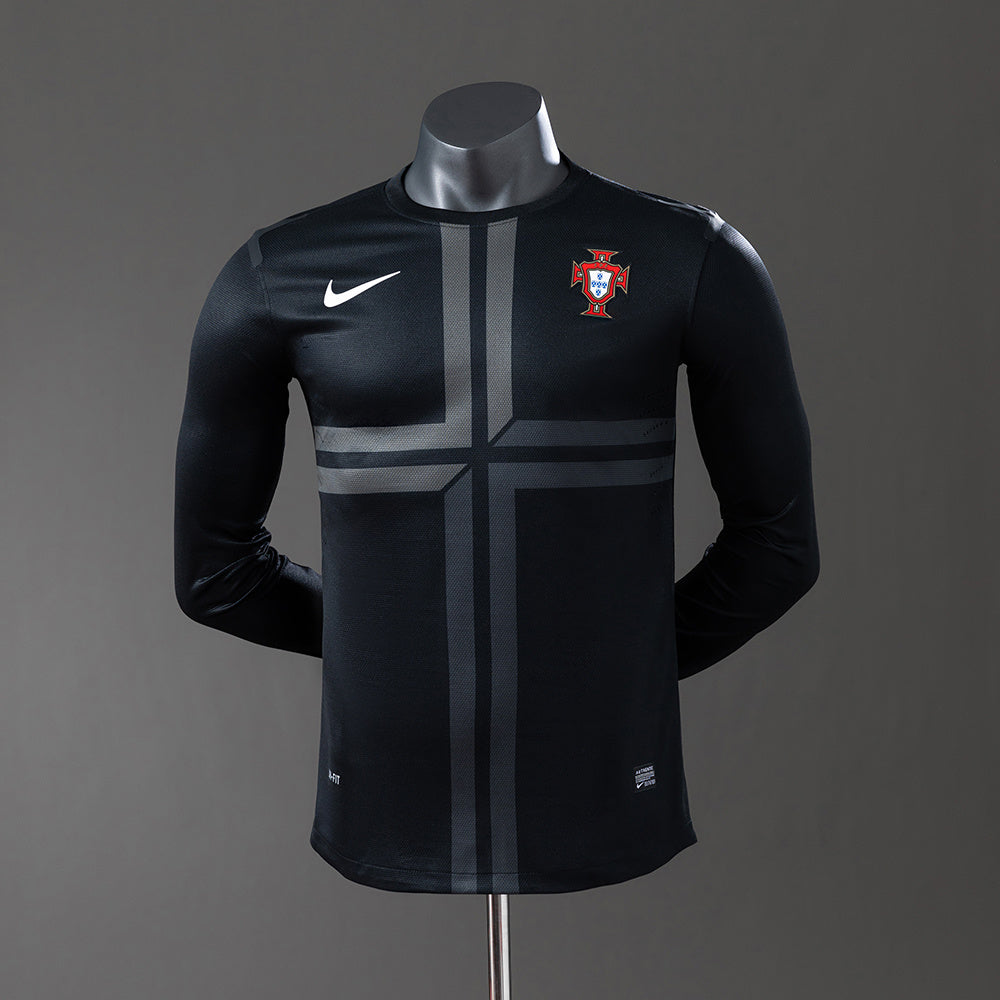 Camiseta retro de manga larga de Portugal 2013, versión jugador