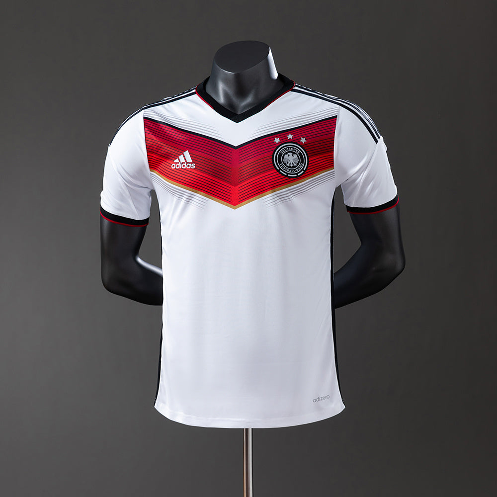 Camiseta retro de la selección alemana de 2014, versión local para jugadores