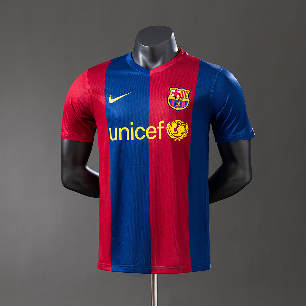 Camiseta retro de local del Barcelona 06/07, versión jugador