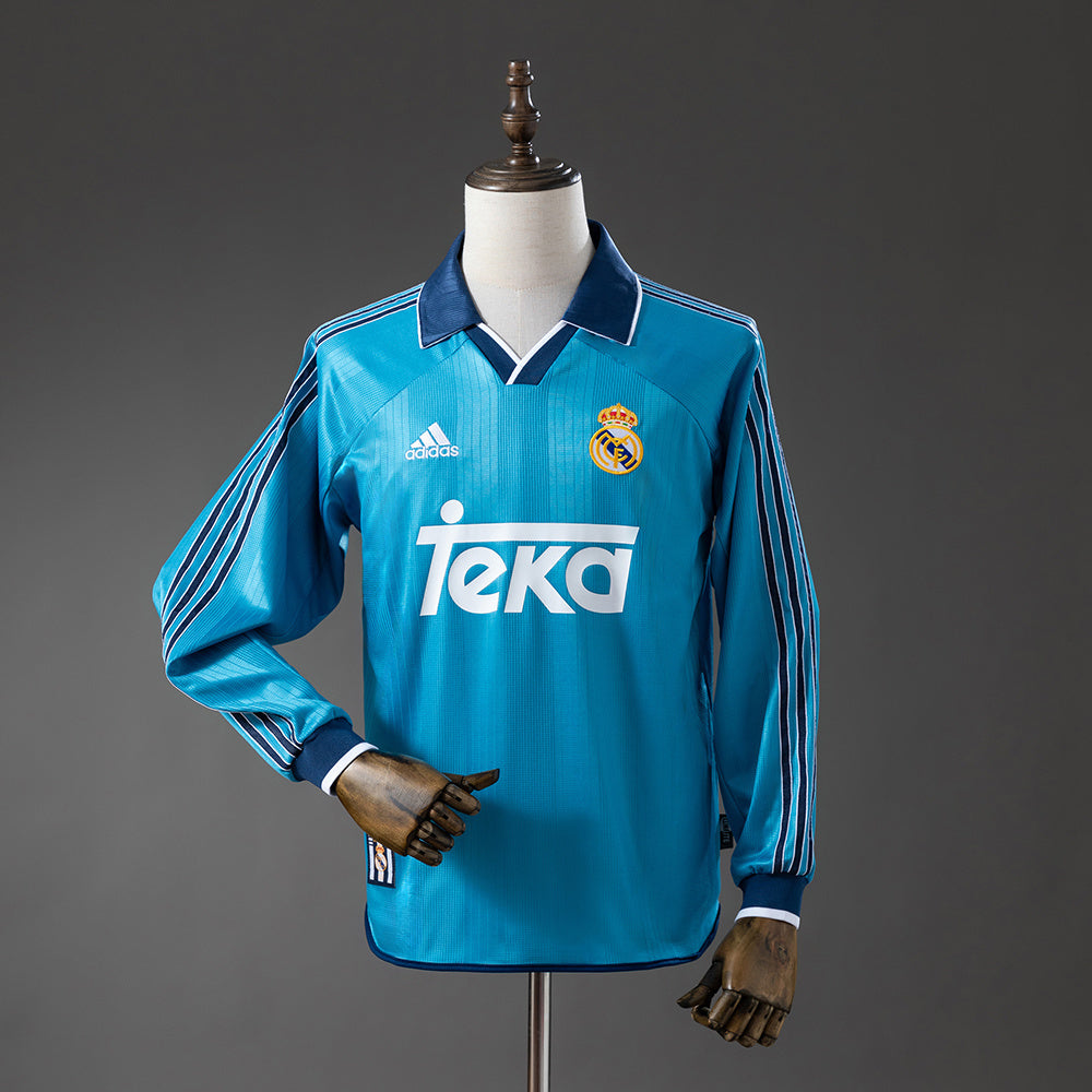 Camiseta retro de manga larga del Real Madrid 99/00 (tercera equipación visitante)