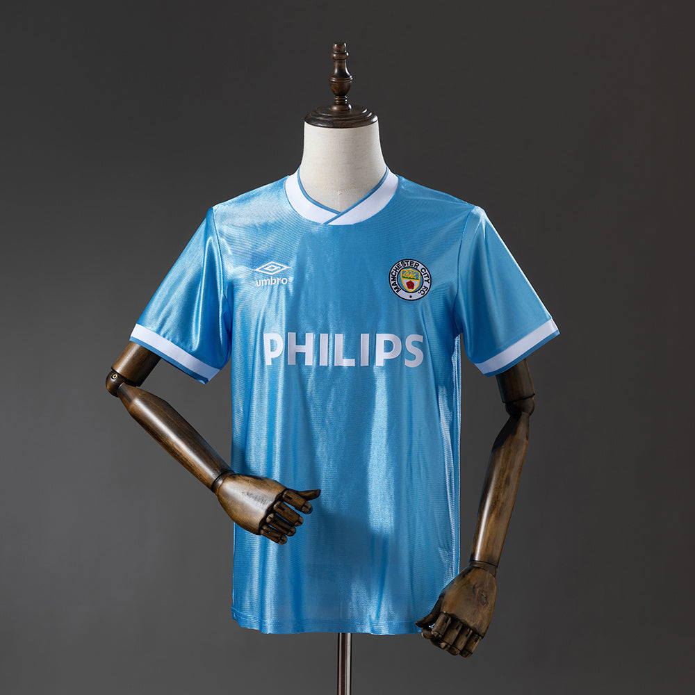 Camiseta retro de local del Manchester City 86/87