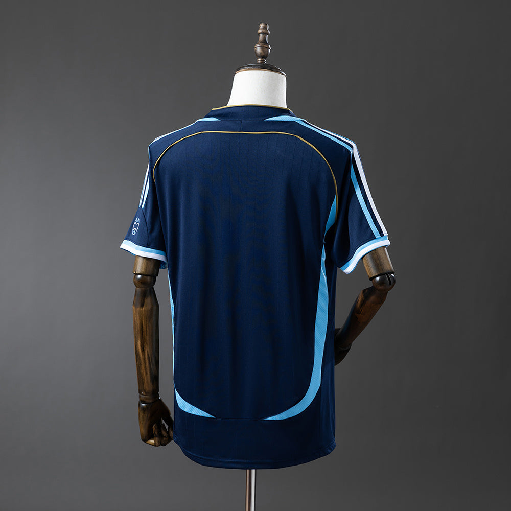 Camiseta retro de visitante de Argentina 2006