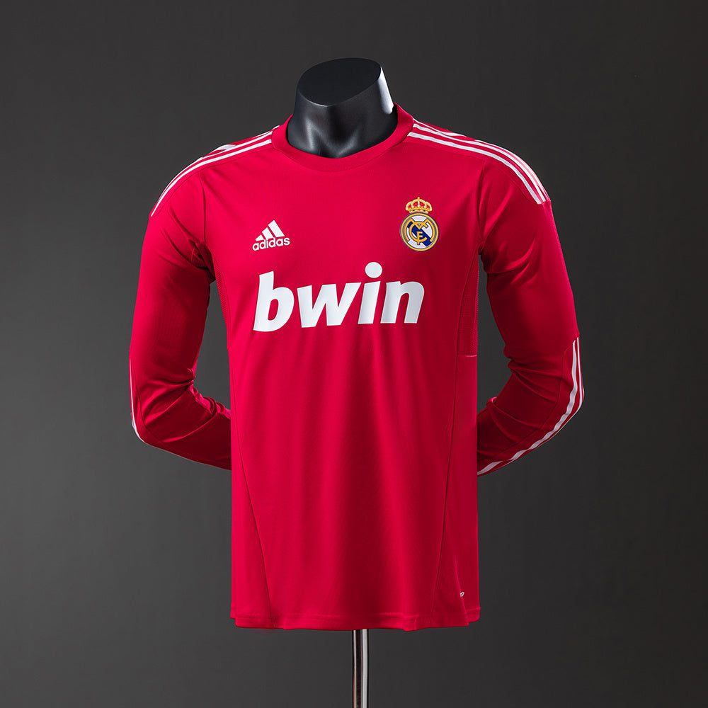 Camiseta retro de manga larga del Real Madrid 11/12, versión jugador