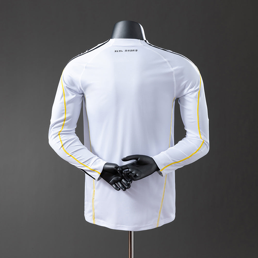 Camiseta retro de manga larga del Real Madrid 0910, versión jugador