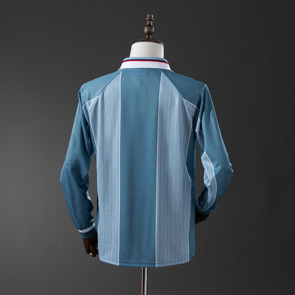Camiseta retro de manga larga de Inglaterra de visitante de 1996