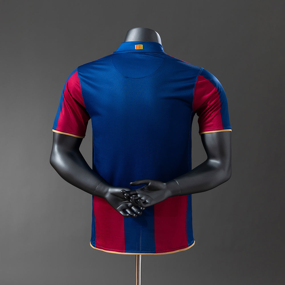 Camiseta retro de local del Barcelona 07/08, versión jugador