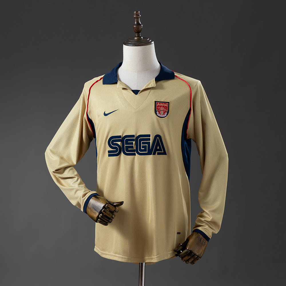 Camiseta retro de manga larga del Arsenal 01/02 (visitante)