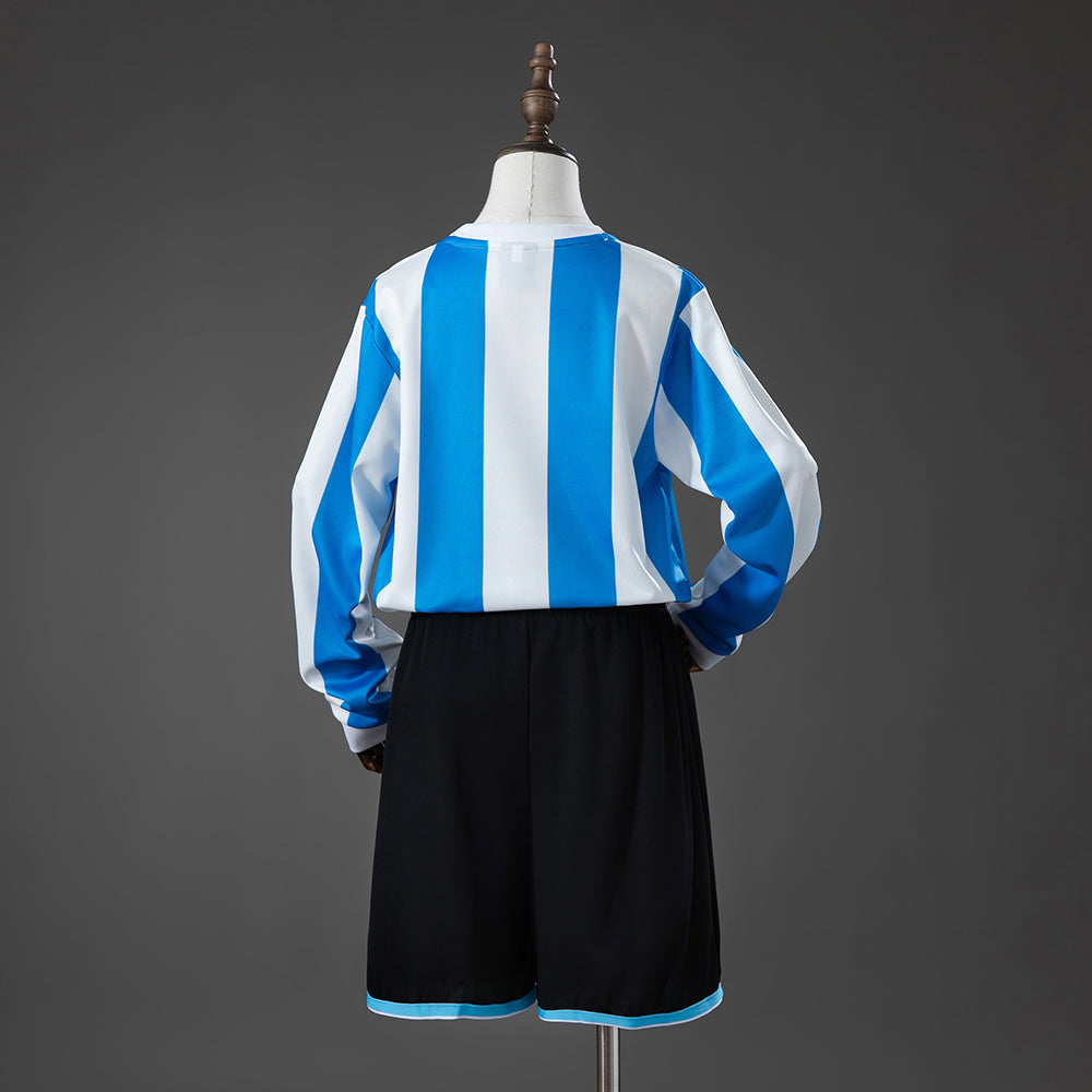 Camiseta infantil retro de manga larga de la selección argentina de 1998