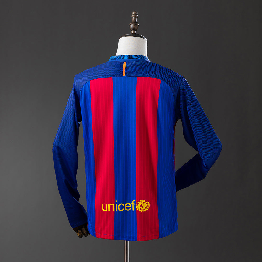Camiseta retro de manga larga del Barcelona 16/17