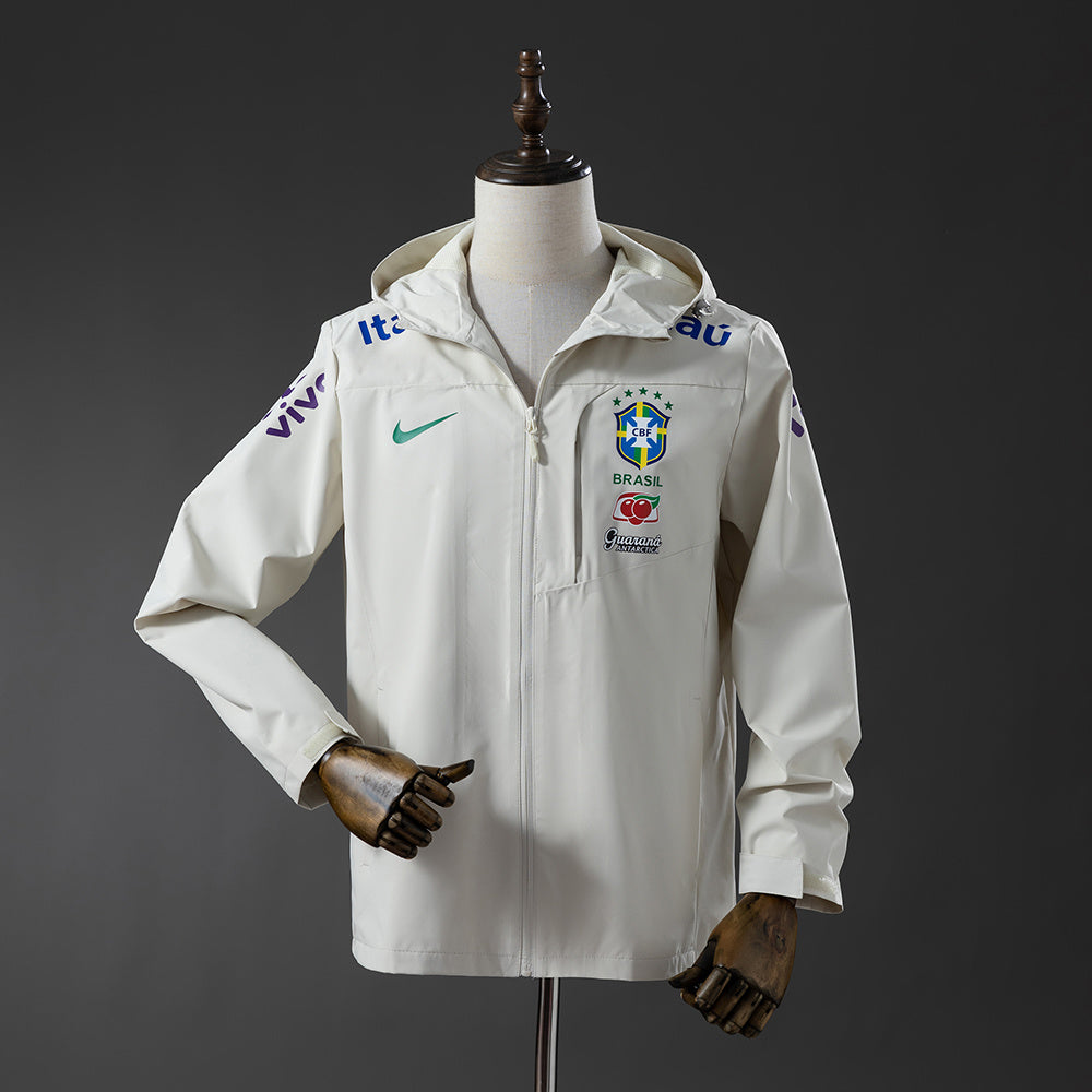 Chaqueta cortavientos Brazil - Blanco roto