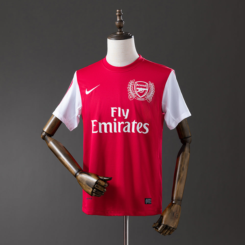 Camiseta retro del Arsenal 11/12, local, 125 aniversario