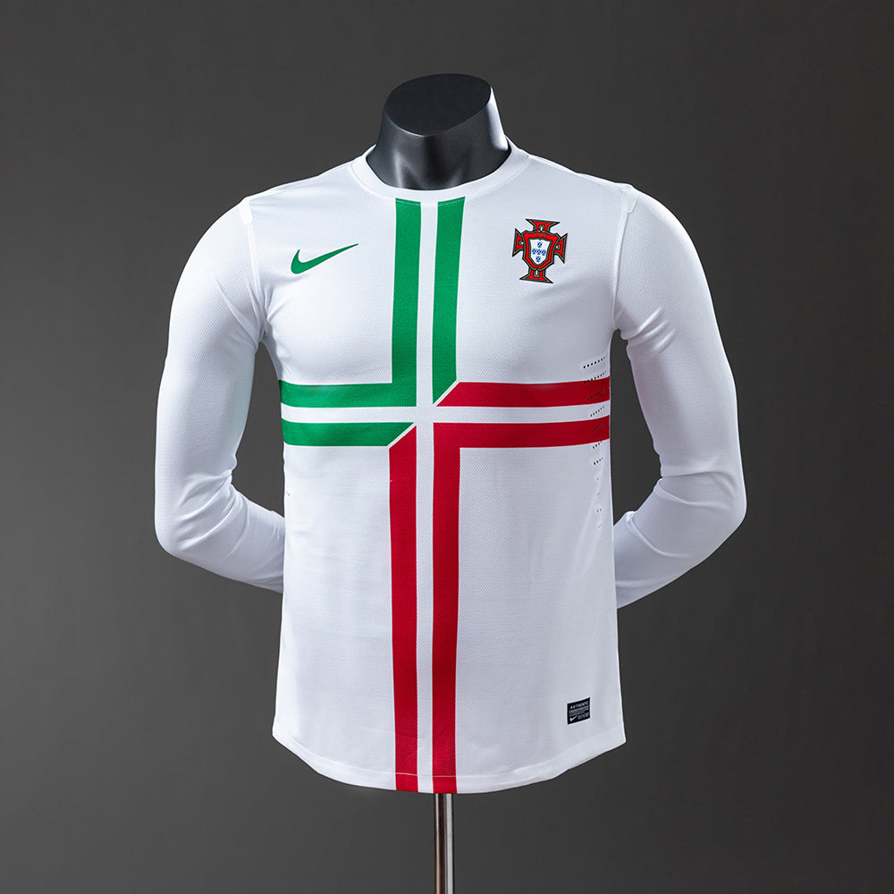Camiseta retro de manga larga de Portugal 2012, versión jugador