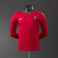 Camiseta retro de manga larga de Portugal 2012, versión jugador