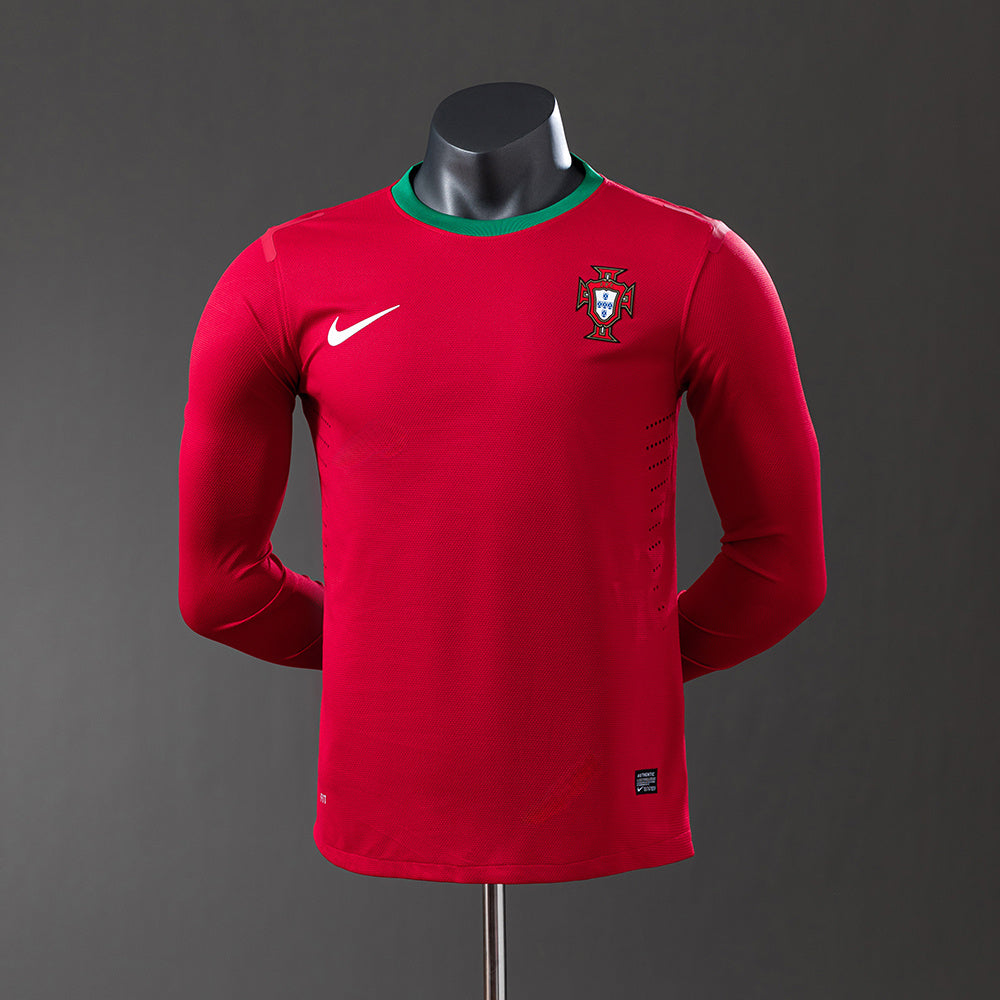 Camiseta retro de manga larga de Portugal 2012, versión jugador