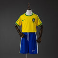 Camiseta retro de local de Brasil 1998 para niños