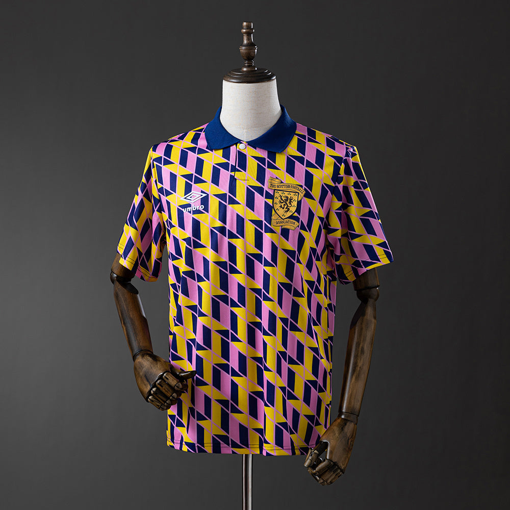 Camiseta retro de Escocia 1988/89, tercera equipación visitante