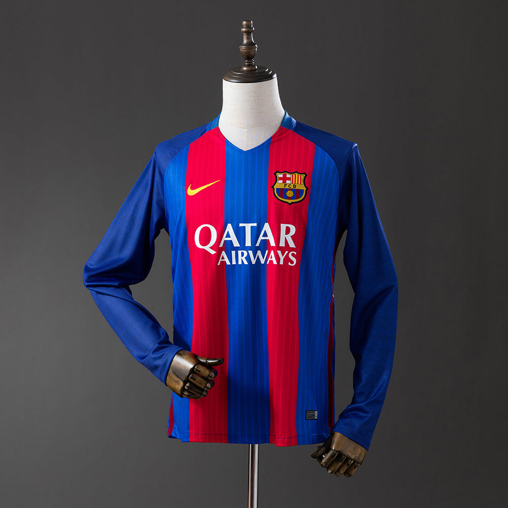 Camiseta retro de manga larga del Barcelona 16/17