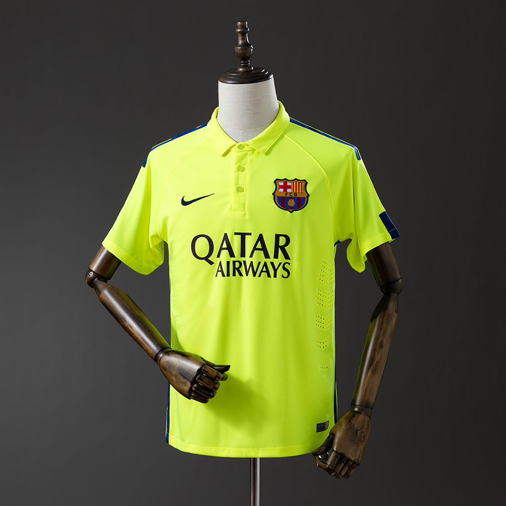 Camiseta retro del Barcelona 14/15, tercera equipación visitante