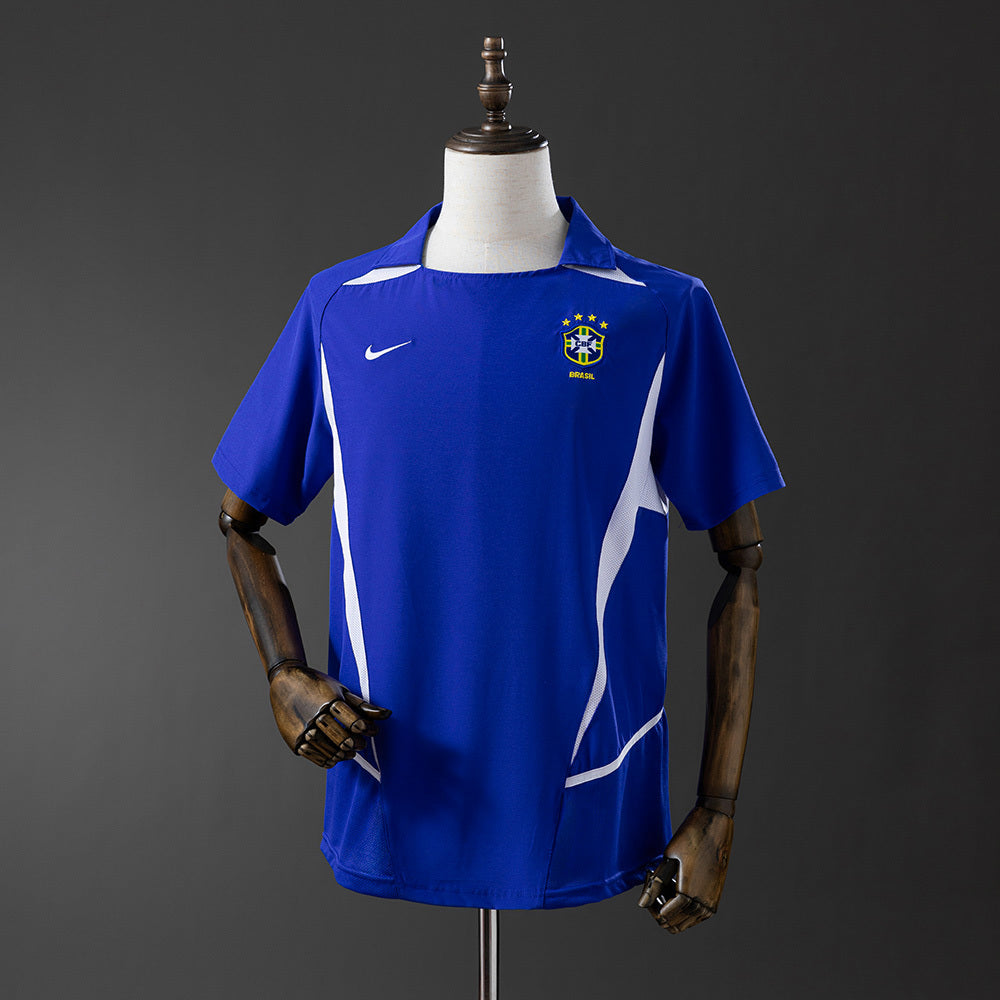 Camiseta retro de visitante de Brasil 2002