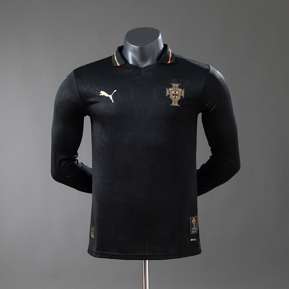 Portugal 2026 Edición Especial - Camisetas de manga larga Black Panther (versión jugador)