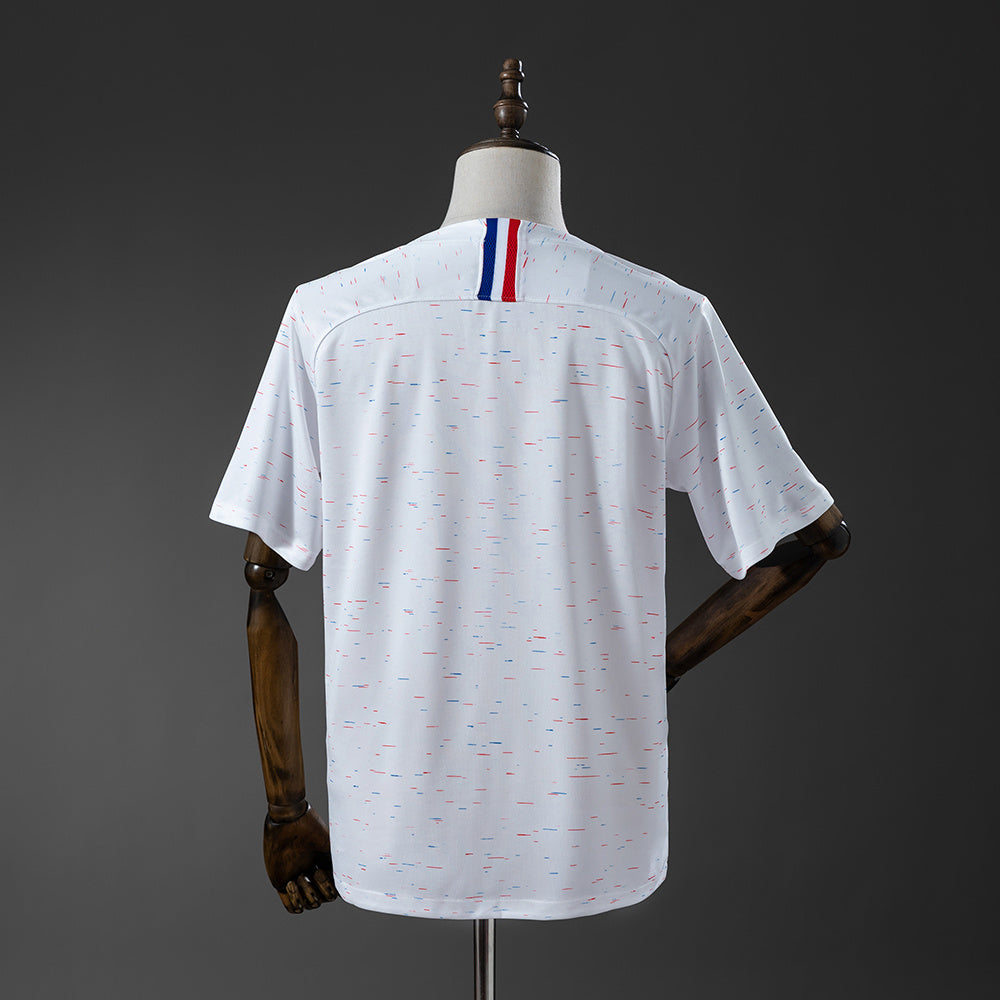 Camiseta retro de visitante de Francia 2018
