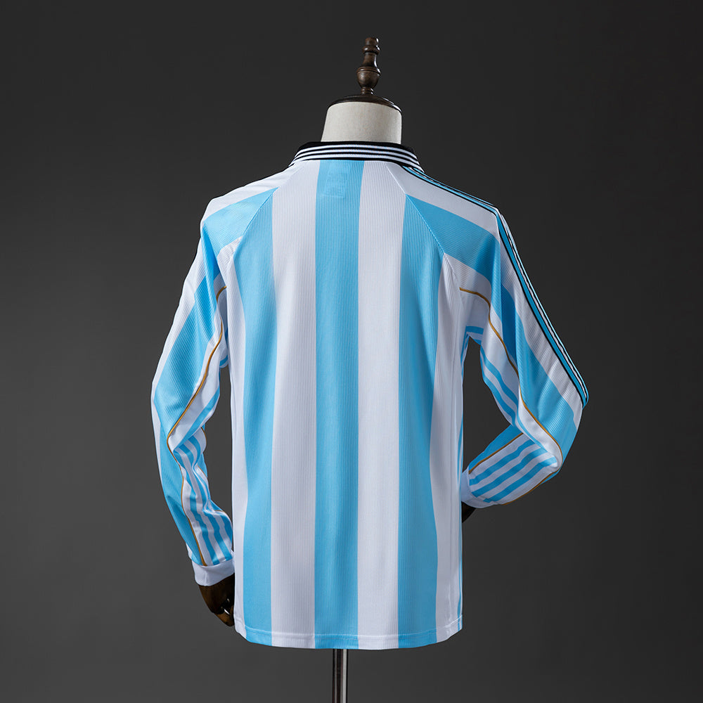 Camiseta retro de manga larga de Argentina 1998