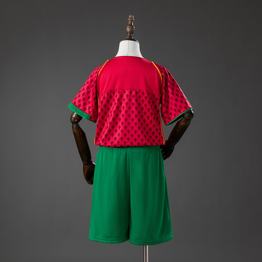 Camiseta infantil retro de la selección de Portugal 2004